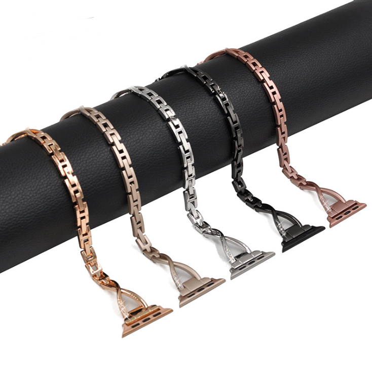 Apple Watch X-Style Diamond Steel Strap