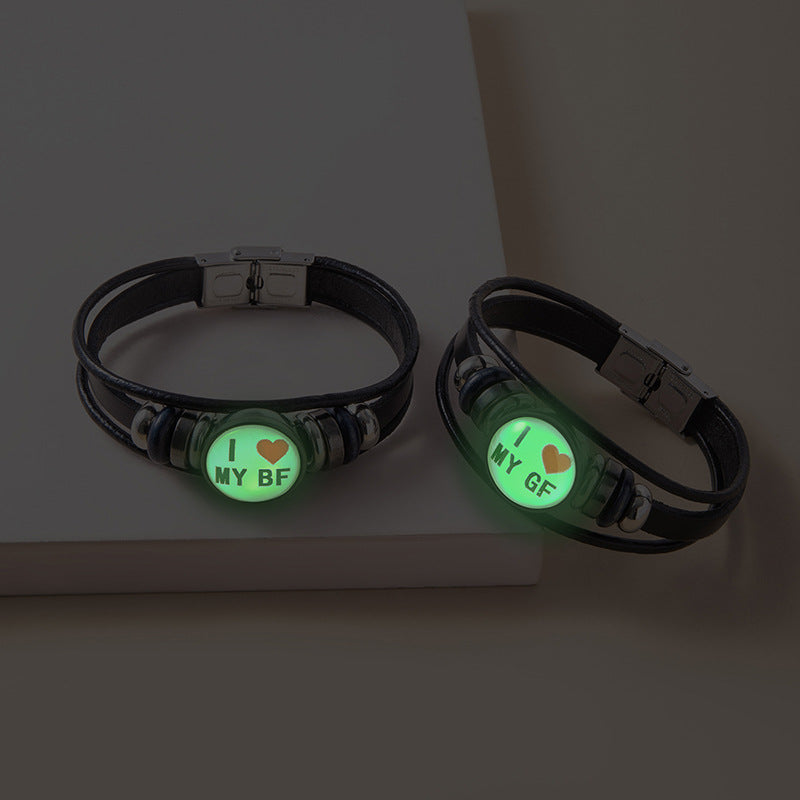 Regalo de Pulsera Luminosa para Parejas 'Te Amo'