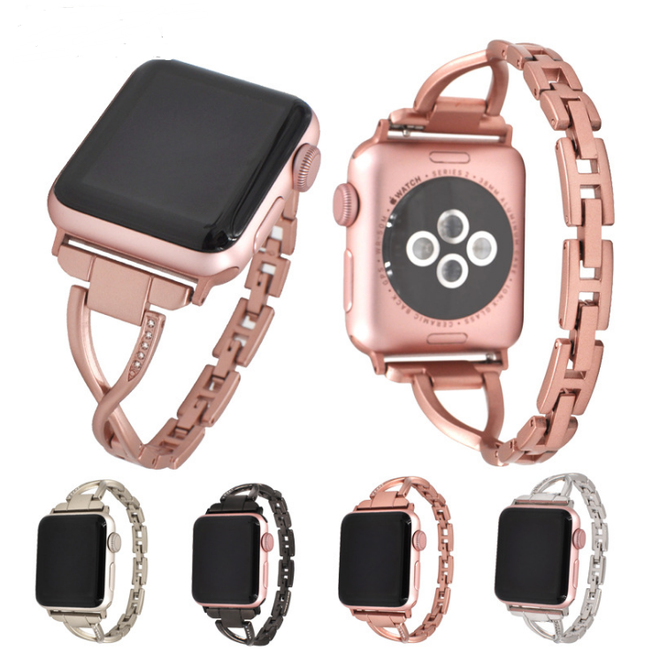 Apple Watch X-Style Diamond Steel Strap