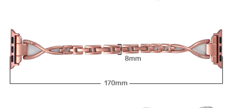 Apple Watch X-Style Diamond Steel Strap